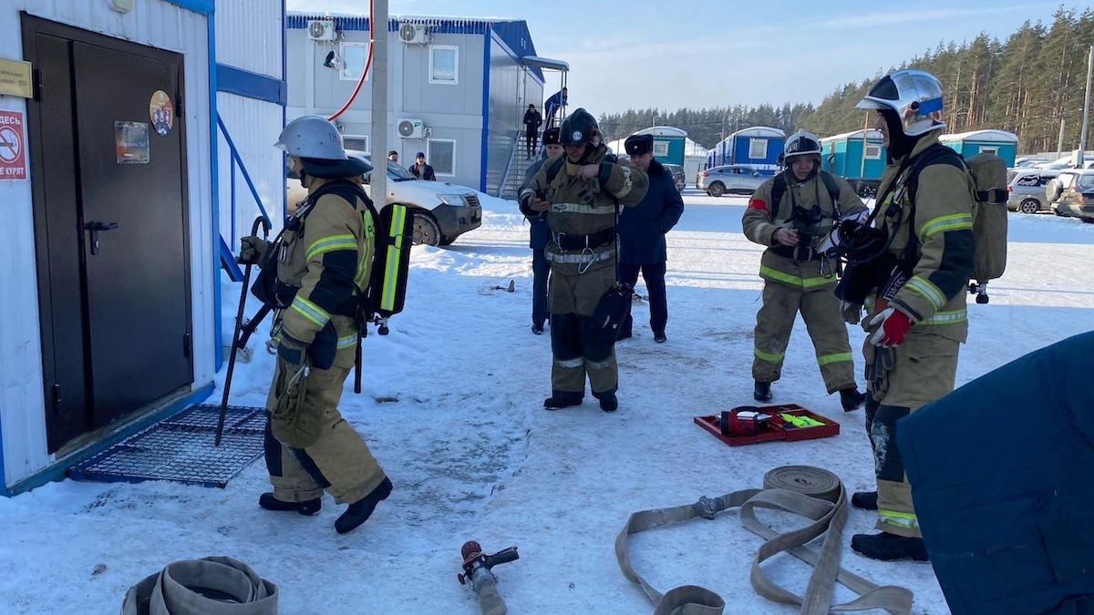 Противопожарные учения прошли в Сергачском районе Нижегородской области
