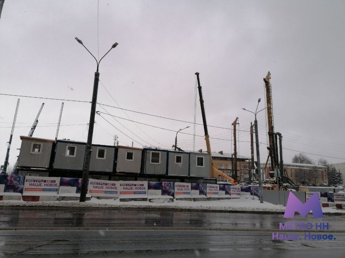 На стройплощадке метро на площади Сенной готовятся к обустройству стартового котлована