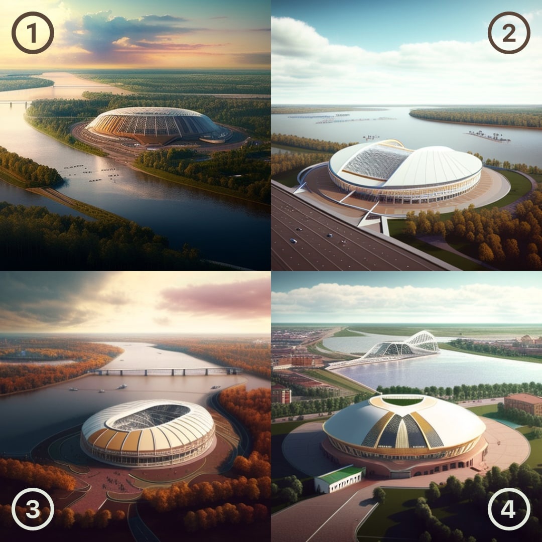 Искусственный интеллект предложил четыре варианта модернизации стадиона на Стрелке