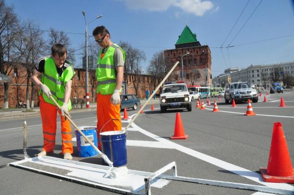 Дорожную разметку восстановят на 319 улицах Нижнего Новгорода в 2023&nbsp;году
