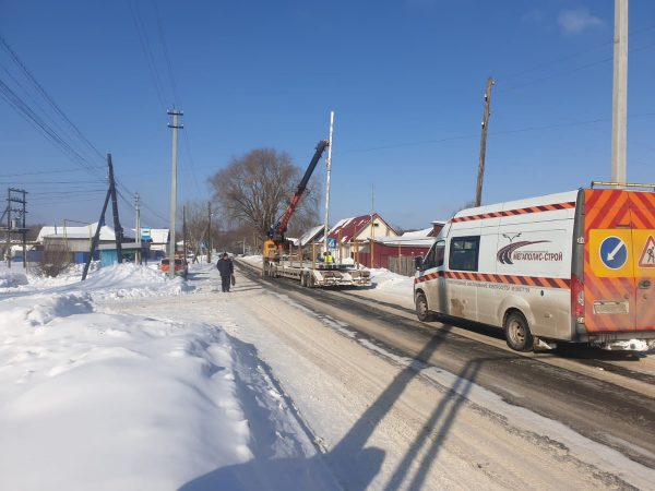 В Вознесенском округе начался монтаж уличного освещения по нацпроекту «Безопасные качественные дороги»