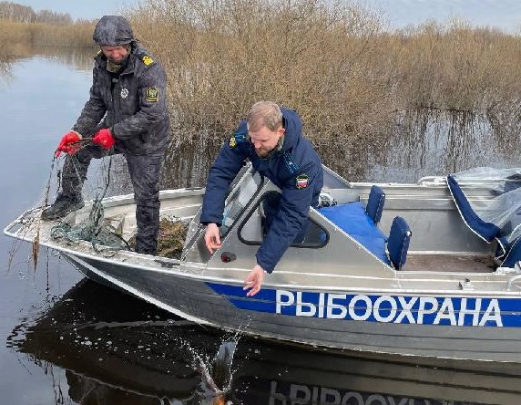 Более 500 метров браконьерских сетей изъяли в акватории Волги в Нижегородской области