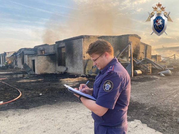 Уголовное дело возбуждено из-за пожара в промзоне Дзержинска