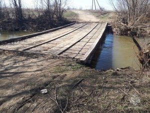 Мост через реку Рудня освободился от&nbsp;воды