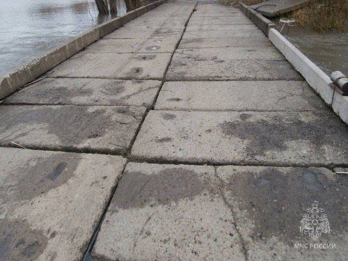 Два низководных моста через реку Пьяна в Гагинском округе вышли из-под воды
