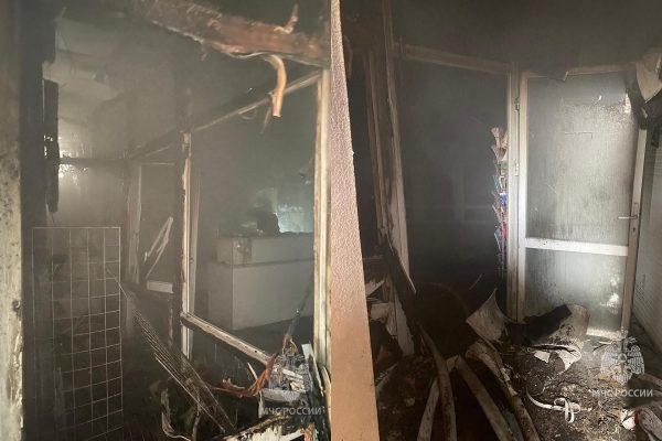 Торговый центр загорелся в Арзамасе