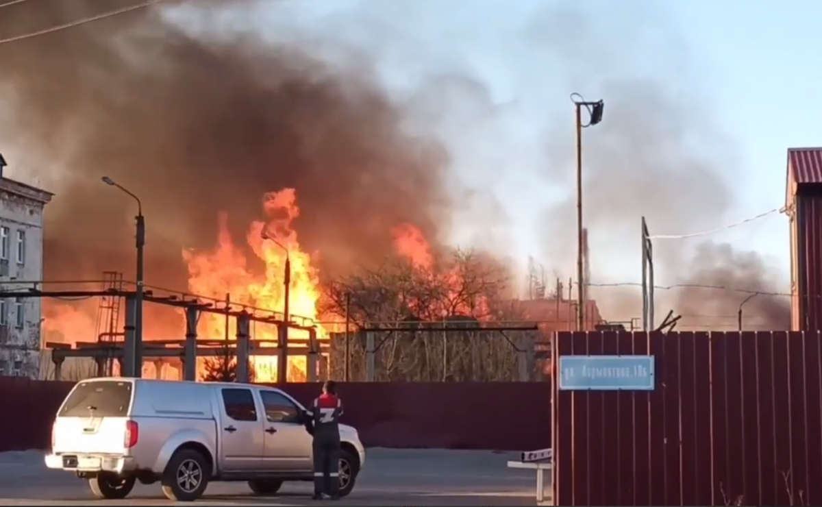 Еще один крупный пожар произошел в Дзержинске