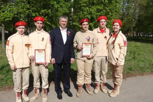 Юнармейский военно-патриотический фестиваль «Победа» проходит в Дзержинске в День Победы