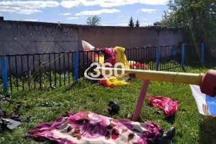 Появились кадры смертельного полета парапланериста в селе Светлое Озеро в Татарстане