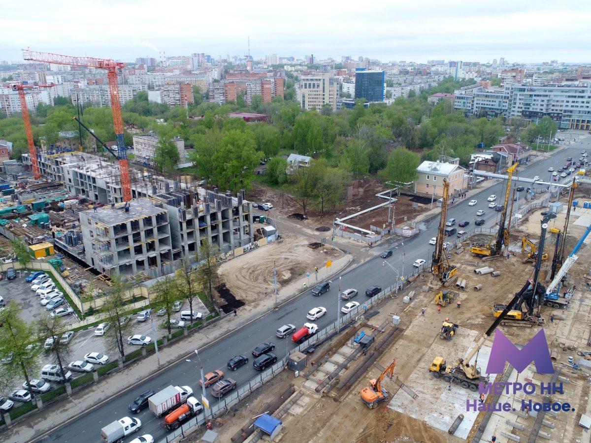 Опубликованы фотографии со строительной площадки станции метро «Сенная»