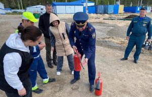 В вахтовом городке в Сергаче прошли противопожарные учения