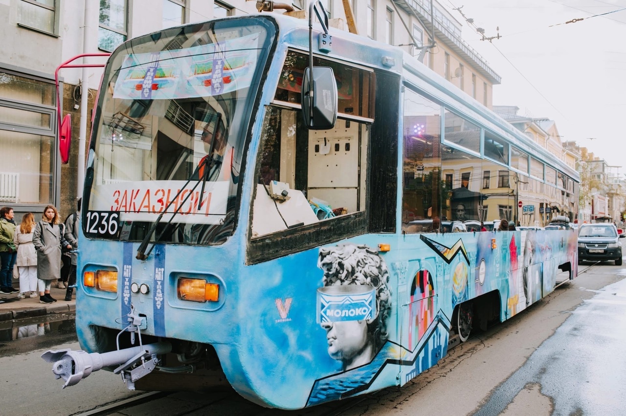 Закрашенный арт-трамвай восстановят в Нижнем Новгороде