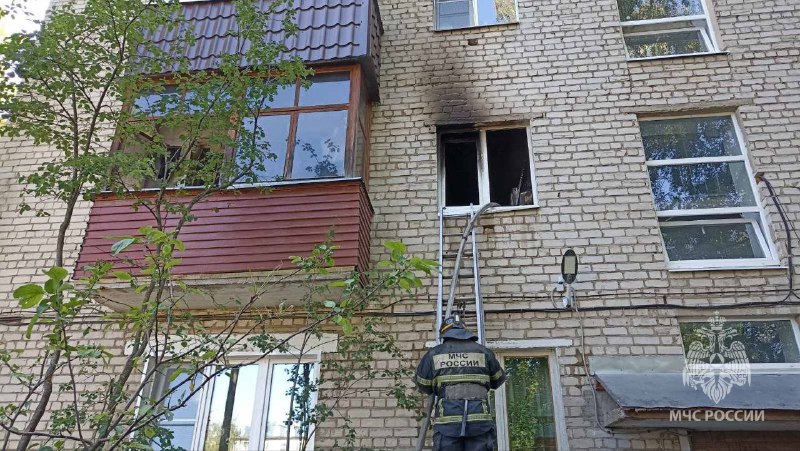 46-летний мужчина погиб при пожаре в многоквартирном доме в Кулебаках