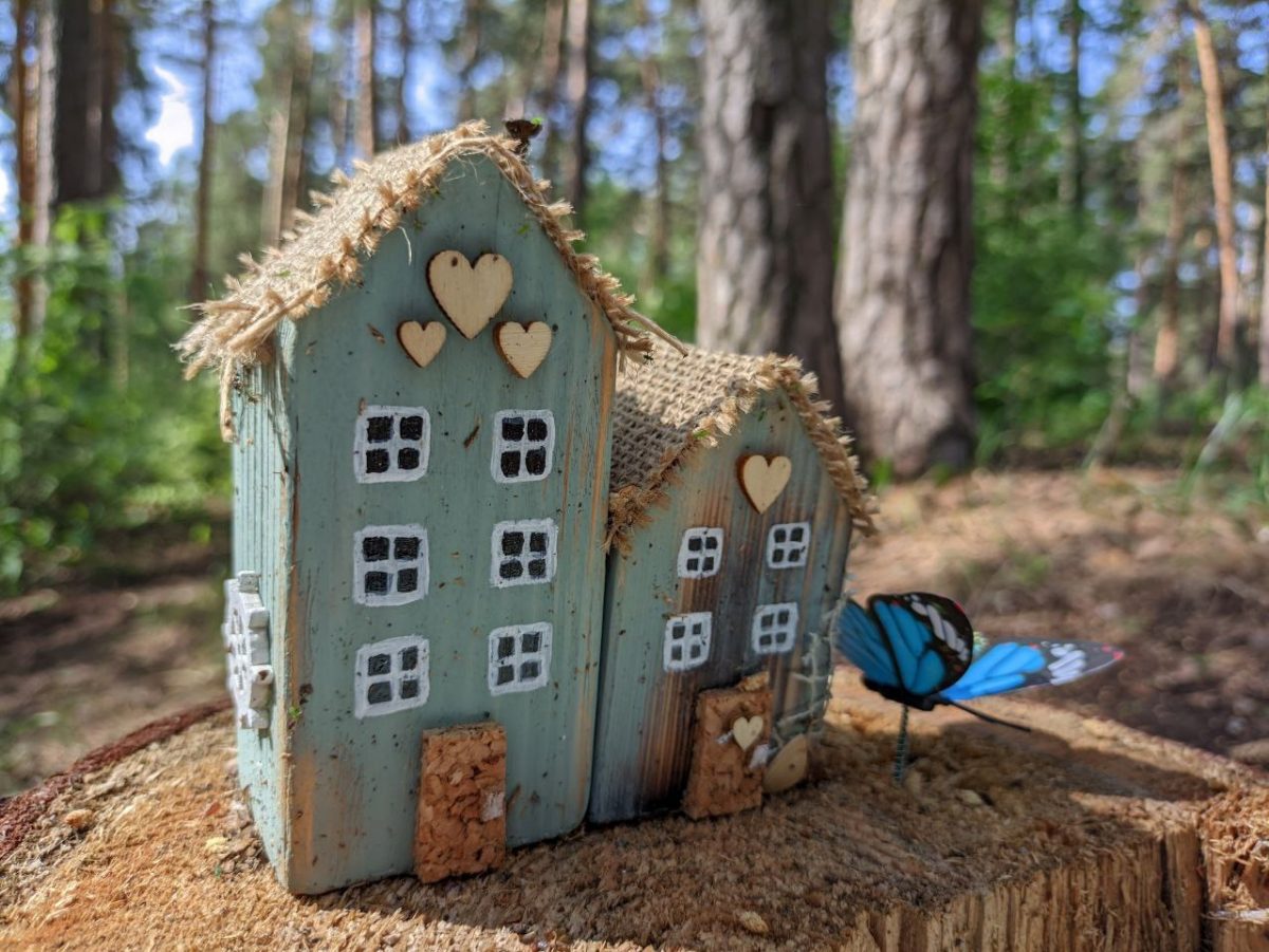 Арт-объект в виде мини-домика появился в Стригинском лесу