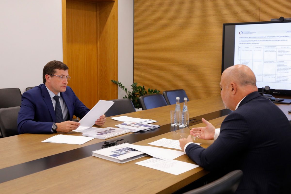 Глеб Никитин и Павел Солодкий обсудили состояние бизнес-климата в Нижегородской области