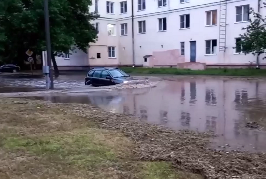 Саров затопило после сильного дождя