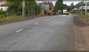 Подъезд к центральной районной больнице отремонтировали в Тонкине по нацпроекту