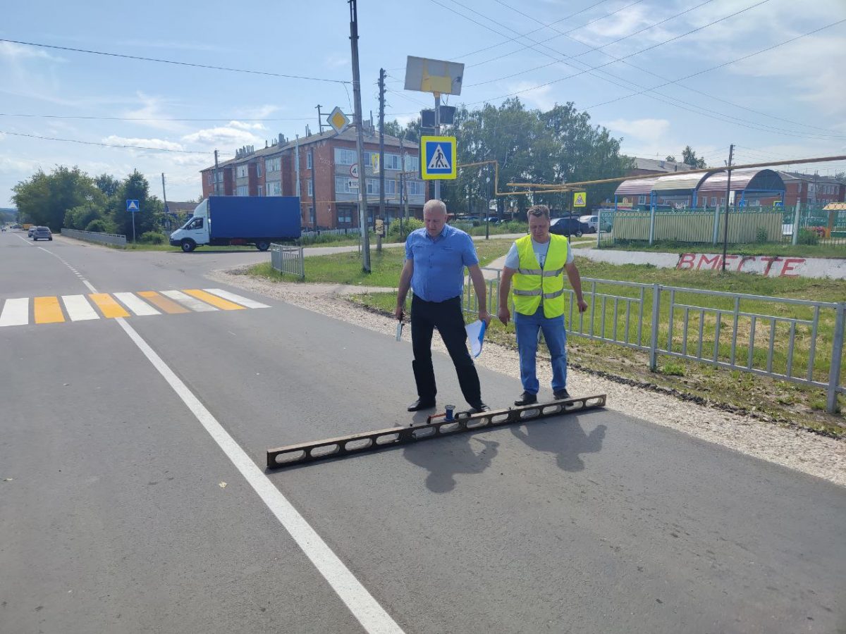 Ремонт участка дороги Пильна — Курмыш в Нижегородской области завершился на два месяца раньше графика