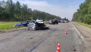 Двое детей пострадали при лобовом ДТП в Лысковском районе