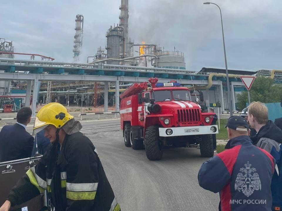 Пожар произошел на территории завода «Сибур» в Дзержинске 12 июля