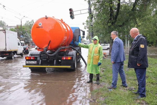 Вода с улиц откачивается максимально быстро