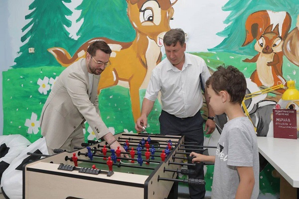 Футбольная игровая комната для детей открылась в кстовской больнице