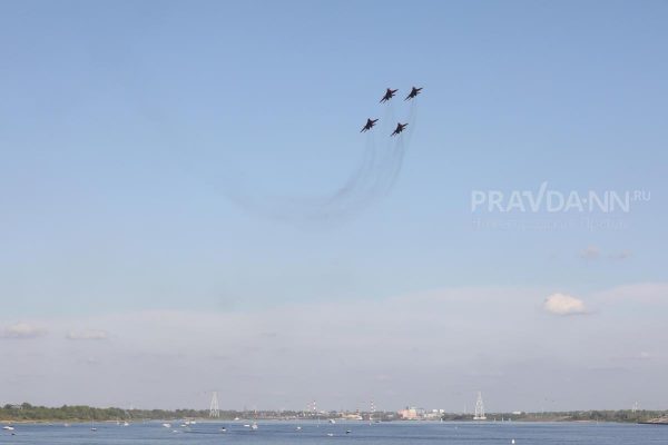 Опубликовано видео из кабины пилота, снятое на репетиции авиашоу над Нижним Новгородом