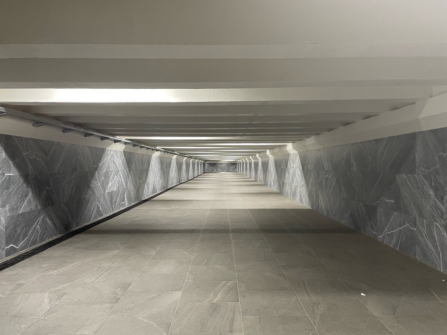 Подземный пешеходный переход у Дворца спорта отремонтировали