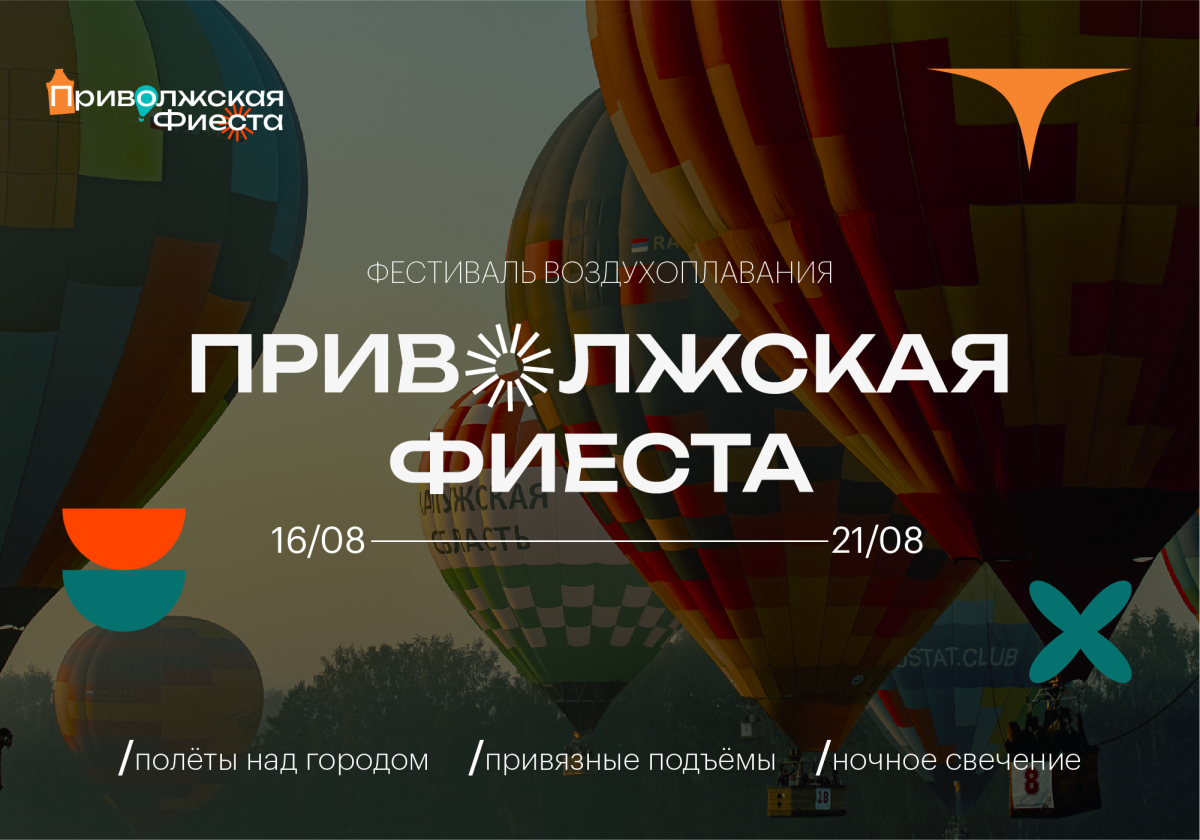 Фестиваль воздухоплавания «Приволжская фиеста» пройдет в Нижнем Новгороде с 16 по 21 августа