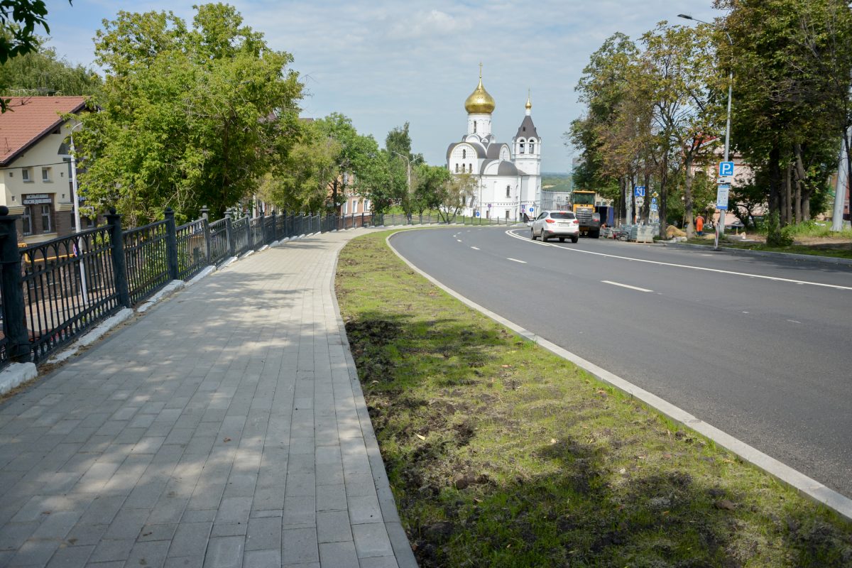 В Нижнем Новгороде заканчивается ремонт Зеленского съезда и улицы Широкой 4  августа 2023 года | Нижегородская правда