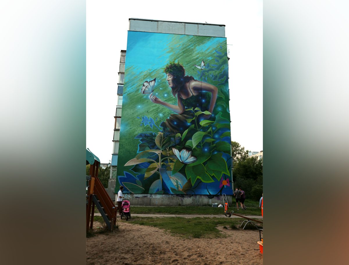 Нижегородский мурал претендует на звание лучшего в ПФО граффити 2023 года