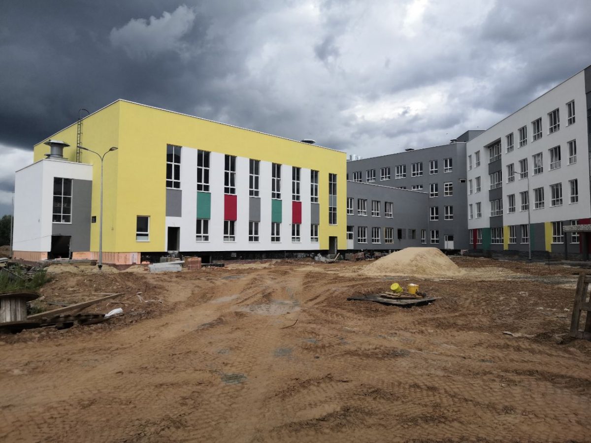 Школа в селе Большая Ельня Кстовского района готова на 80%