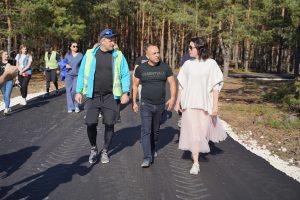 Иван Носков проверил ход строительства лыжероллерной трассы