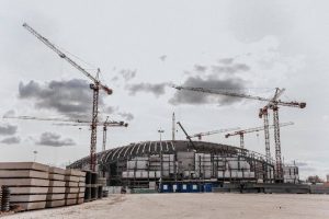 Готовность каркаса Ледового Дворца на Стрелке превысила 60%
