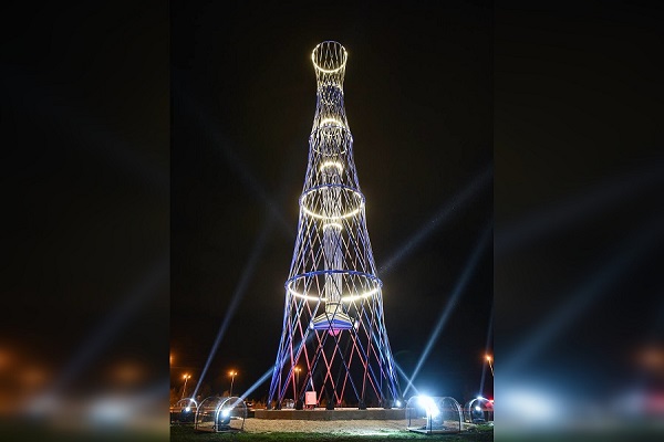Нижегородская область подарила Перми 25-метровую копию Шуховской башни