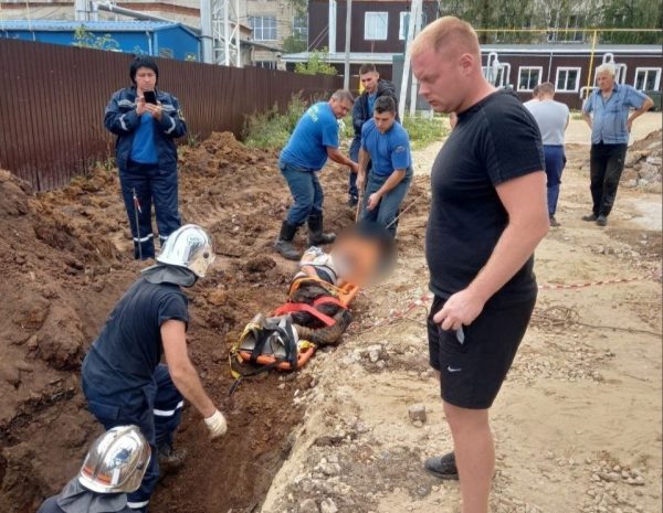 35-летнего рабочего завалило грунтом в Ворсме