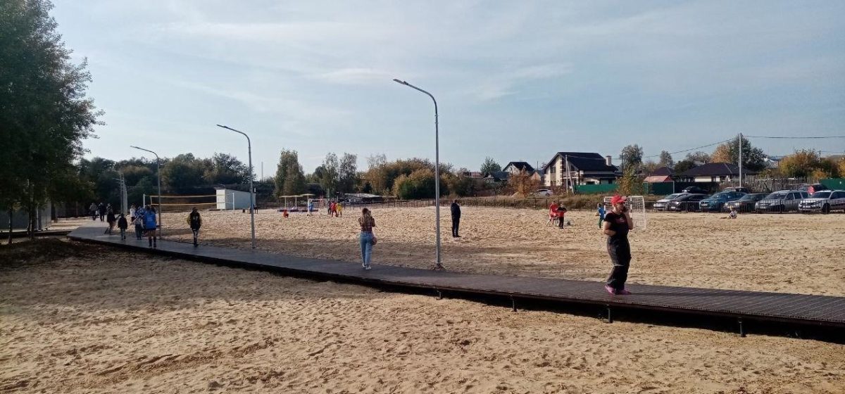 В Володарске по программе «Формирование комфортной городской среды» создали территорию для отдыха «Малибу»