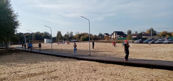 В Володарске по программе «Формирование комфортной городской среды» создали территорию для отдыха «Малибу»