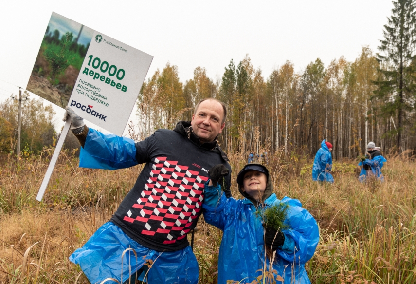 В Дальнеконстантиновском районе Нижегородской области Росбанк посадил 10 тысяч сосен