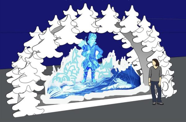 Новогодний снежный городок в Дзержинске украсят 5 композиций изо&nbsp;льда