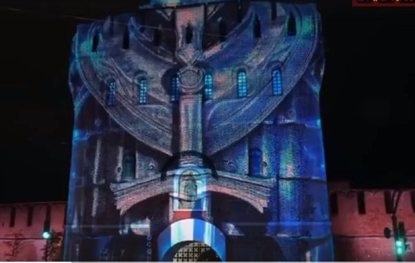 3D-мэппинг об истории ополчения украсил стены Нижегородского кремля в День народного единства