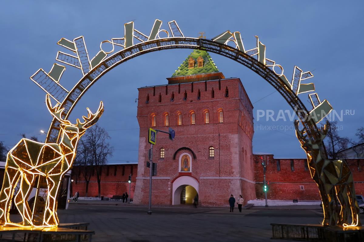 Иллюминация украсит Нижний Новгород к Новому году и Рождеству