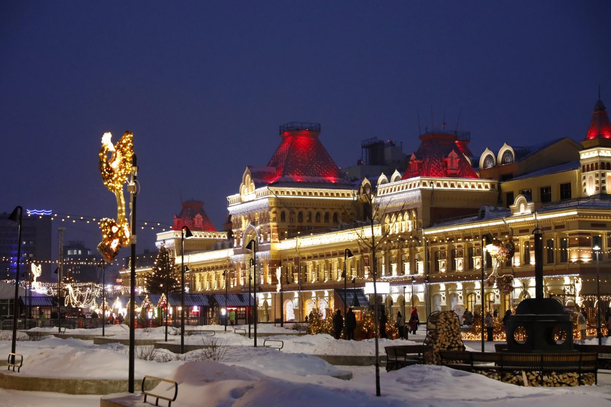 В канун Нового года Нижний Новгород превратился в настоящую зимнюю сказку