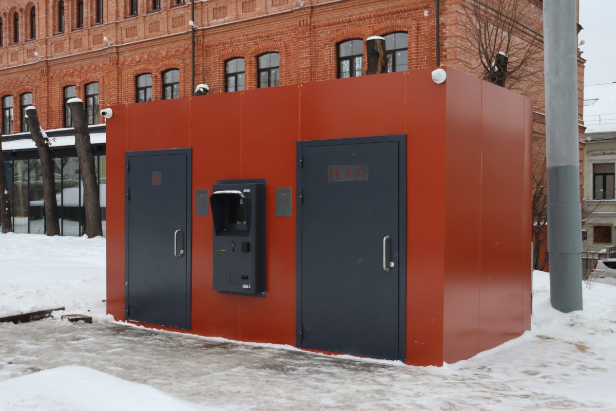 8 общественных туалетов установили в центре Нижнего Новгорода