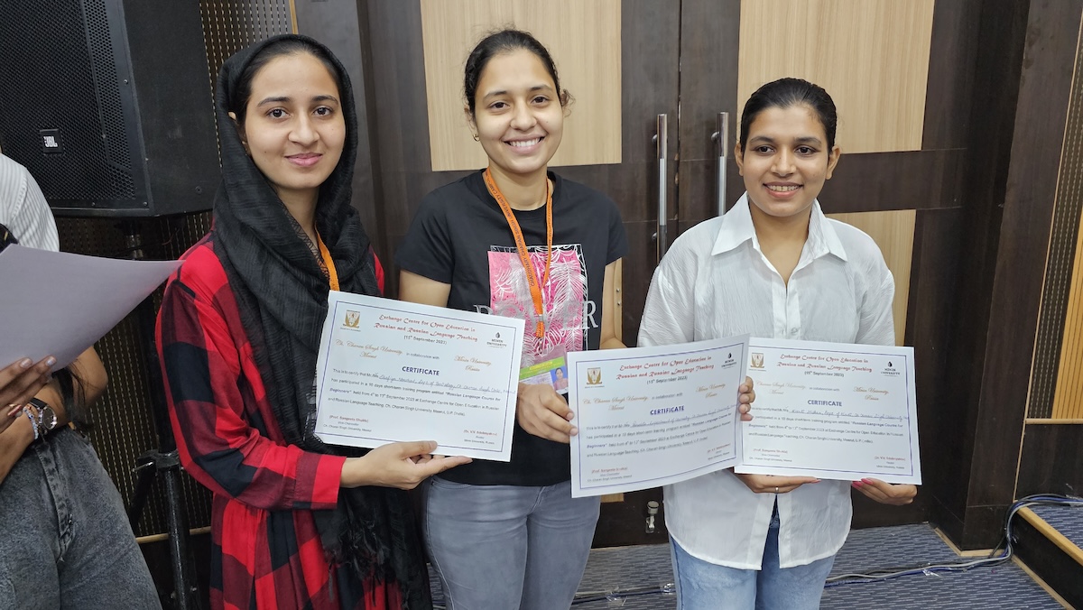 Обучение прошли индийские преподаватели и студенты местных университетов 