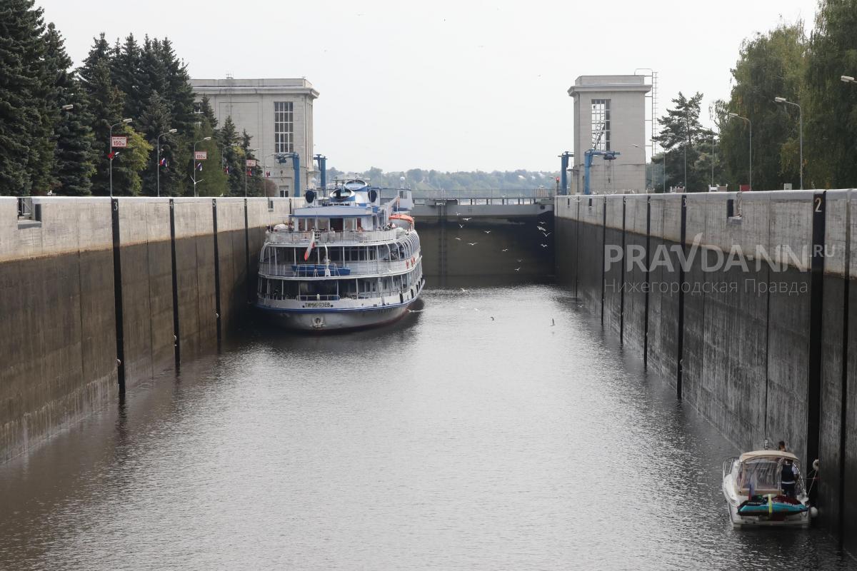 Городецкий гидроузел реконструкция. Шлюз 15 реконструкция Городец.