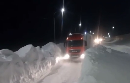 Участок М‑12 в Татарстане до сих пор ограничен для проезда из-за снегопада