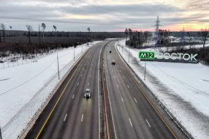 Почти 740 тысяч поездок совершили россияне по трассе М‑12 в новогодние праздники