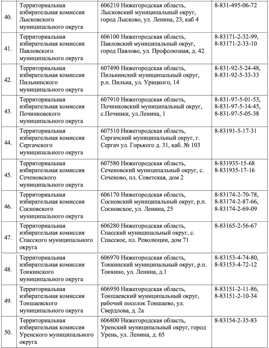 Фото: Избирательная комиссия Нижегородской области