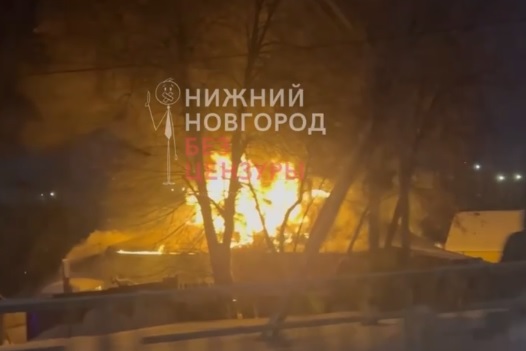 Жилой дом загорелся в Советском районе